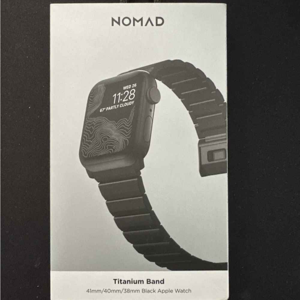 NEW Nomad Black Titanium Band for Apple Watch